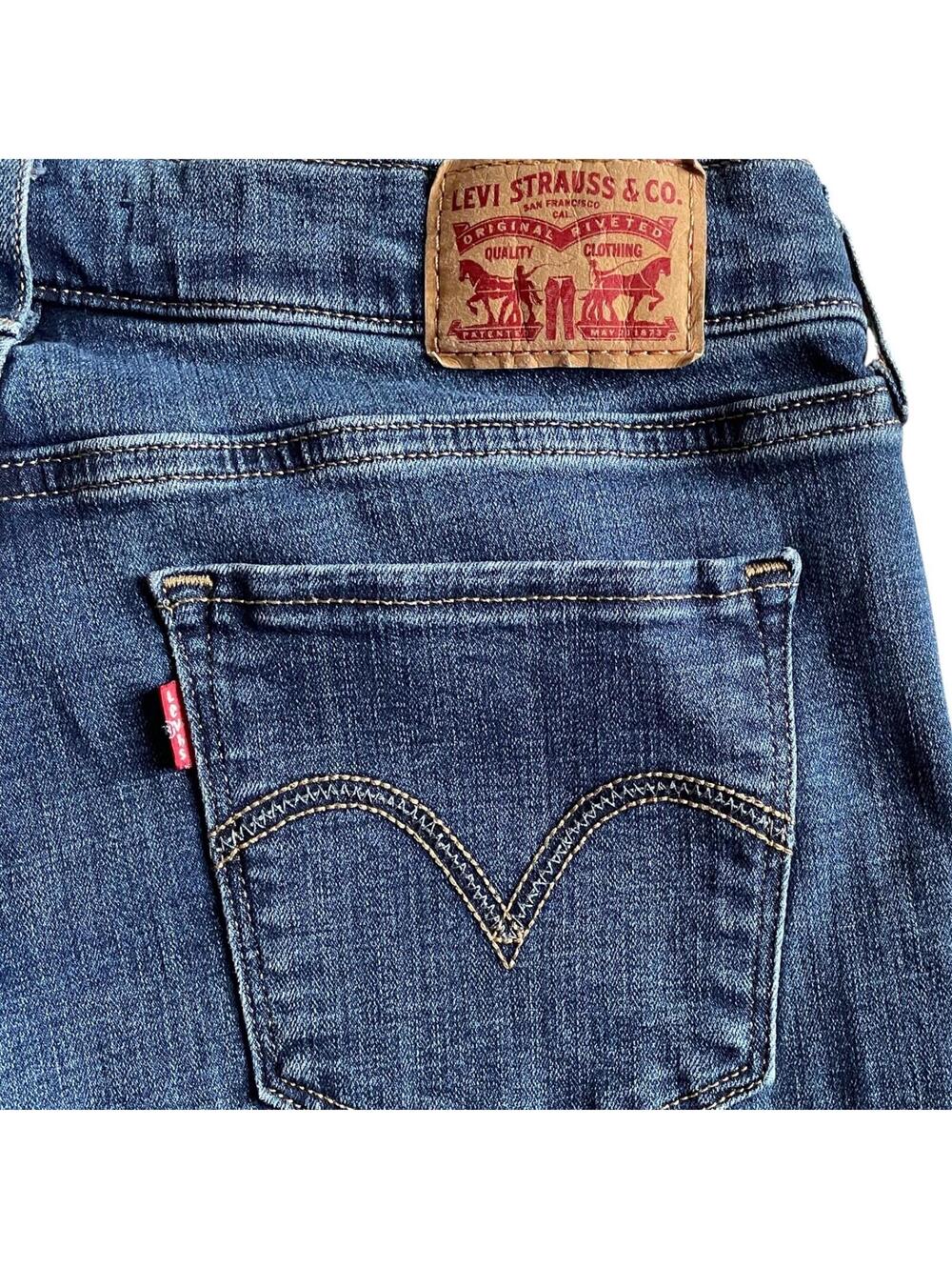 Levi's Classic Straight Stretch Jeans Women Size 6 28x30 - Picture 6 of 10